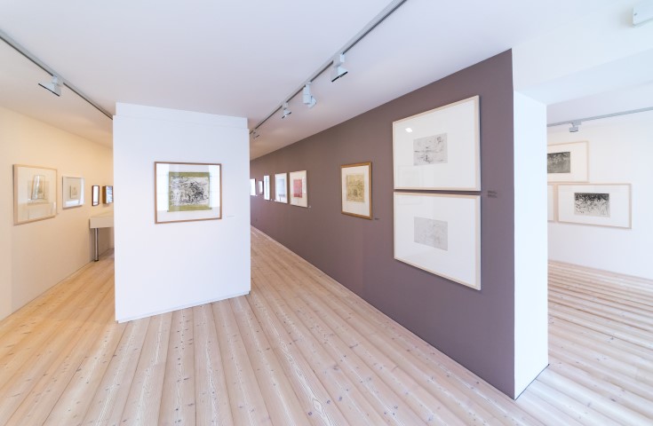 Vue de l'exposition "Zao Wou-Ki. La lumière et le souffle" - photo © Michel Barraz, tous droits réservés Musée d'art de Pully