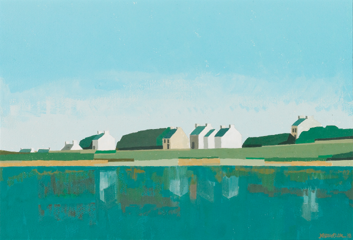 Pascal Besson, "Matin à Kérouini", 1978, gouache sur papier, 33.5 x 50 cm, inv. MAP 587 © MAP, Photo: Creatim, Renens