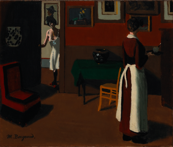 Marius Borgeaud, "Intérieur Parisien", 1919, huile sur toile, 46 x 55 cm, inv. MAP 814 © MAP, Photo: Creatim, Renens