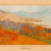 Abraham Hermanjat, "Pully vu de Pierraz-Portay", s.d., aquarelle et pastel sur papier, 18 x 33.5 cm, inv. MAP 151 © MAP, Photo: Creatim, Renens