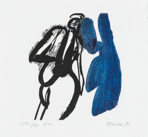 Francine Simonin, "Plan fixe", 1989, technique mixte sur papier, 32 x 22.5 cm, inv. MAP 911 © MAP, Photo: Creatim, Renens