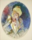 Jules Chéret, "Étude pour l’affiche Folies-Bergère", L’arc-en-ciel, 1893, huile sur toile, 59 x 45 cm, collection privée © MAP, Photo : Mathieu Bernard-Reymond