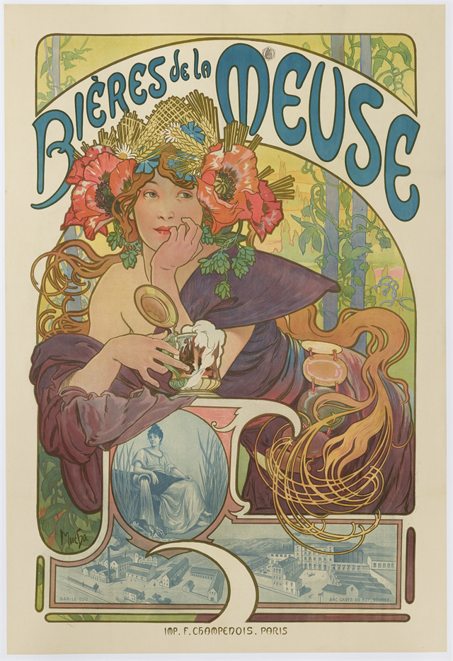 Mucha Bieres De La Meuse 1897
